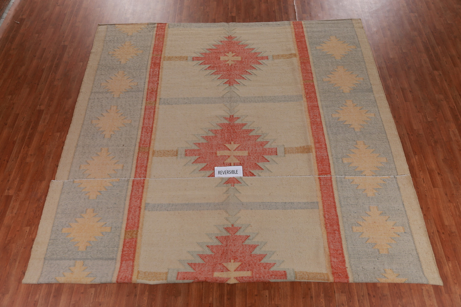 Vegetable Dye Jute Kilim Turkish Area Rug 10x13