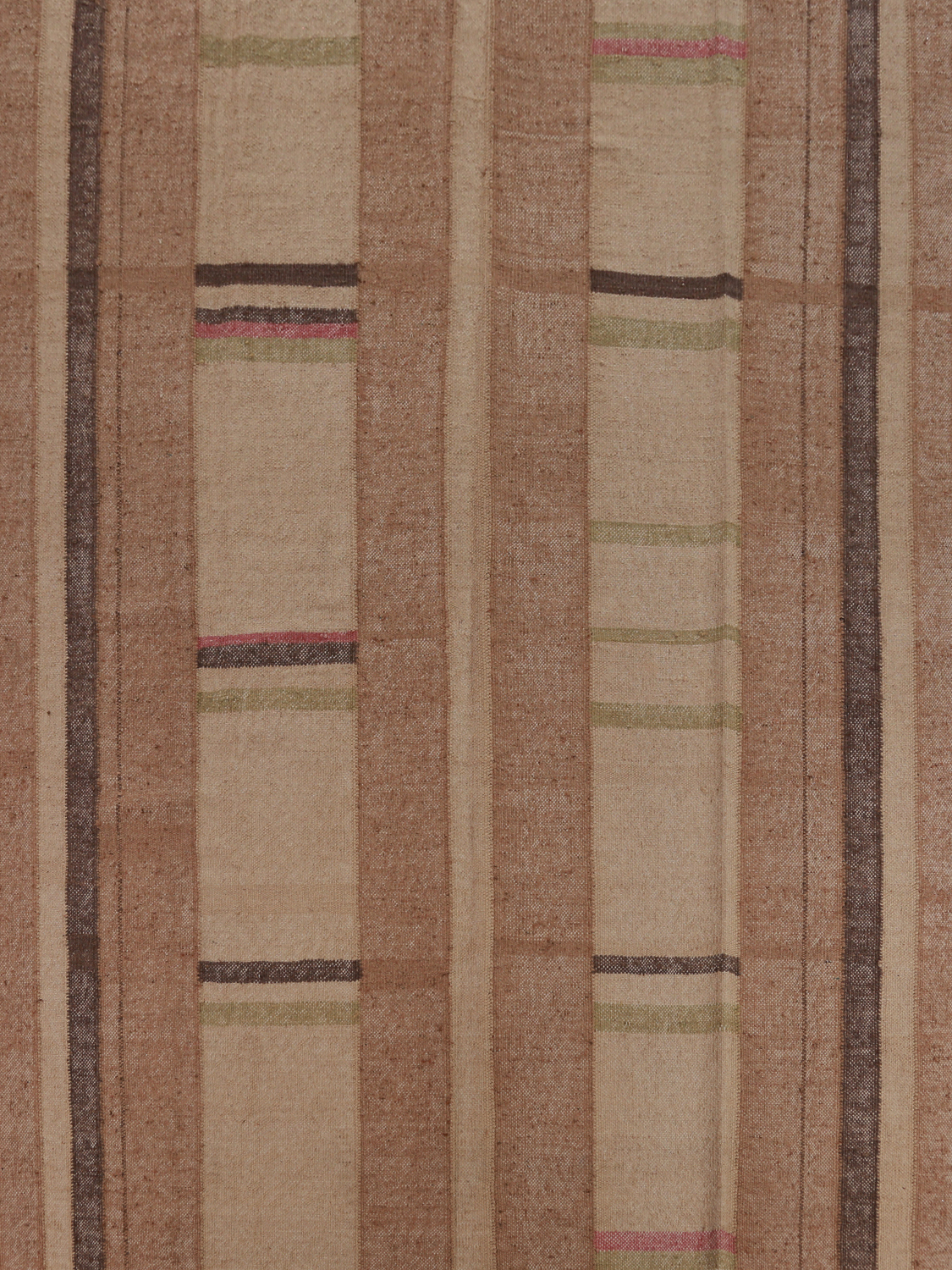 Earth Tone Jute Modern Kilim Vegetable Dye Area Rug 8x10