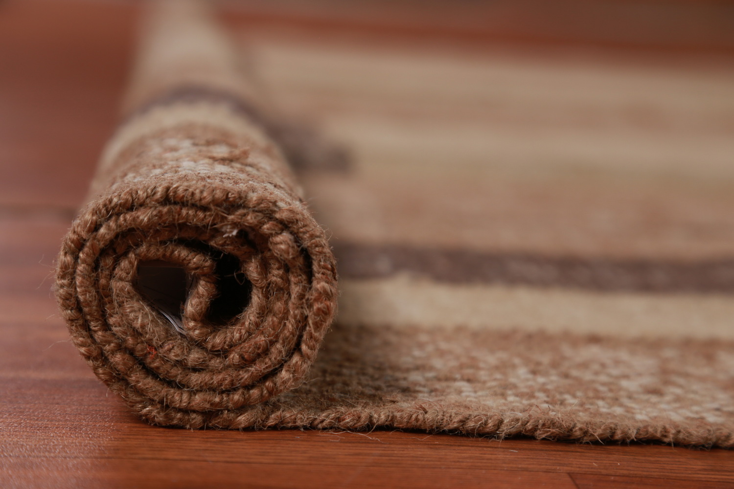 Earth Tone Jute Modern Kilim Vegetable Dye Area Rug 8x10