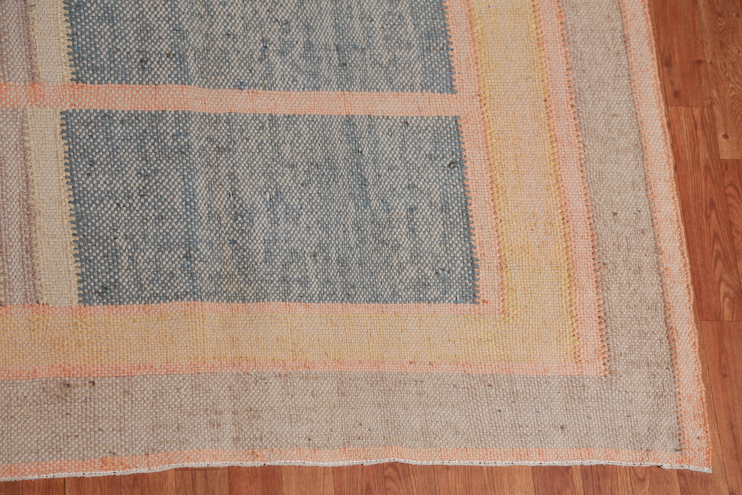 Vegetable Dye Modern Jute Kilim Turkish Area Rug 10x13