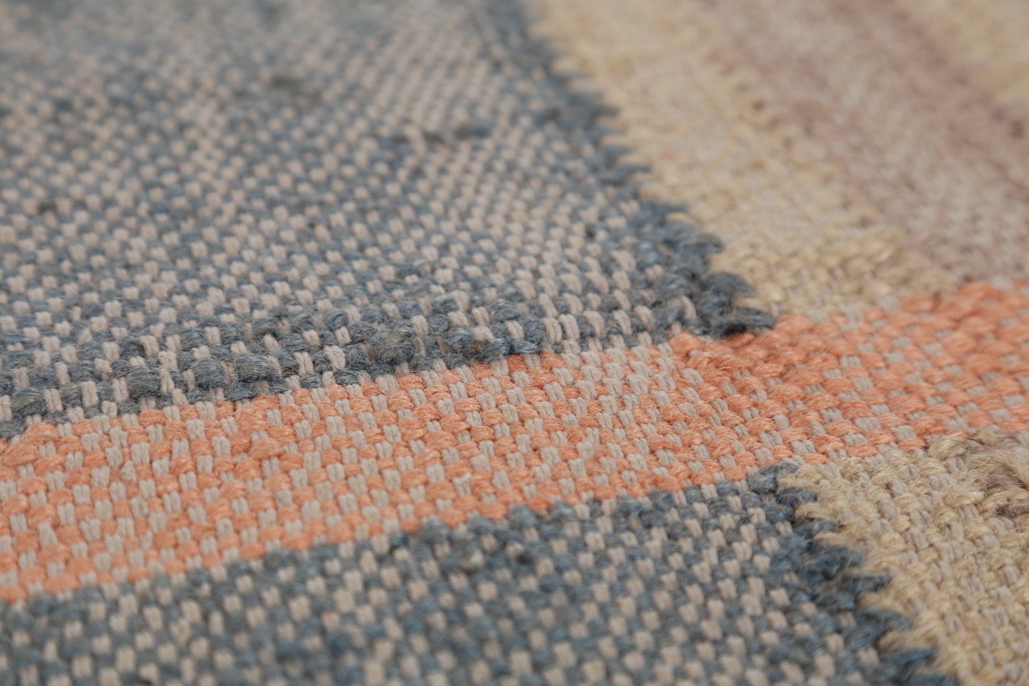 Vegetable Dye Modern Jute Kilim Turkish Area Rug 10x13