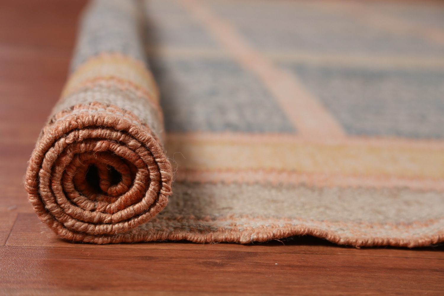Vegetable Dye Modern Jute Kilim Turkish Area Rug 10x13