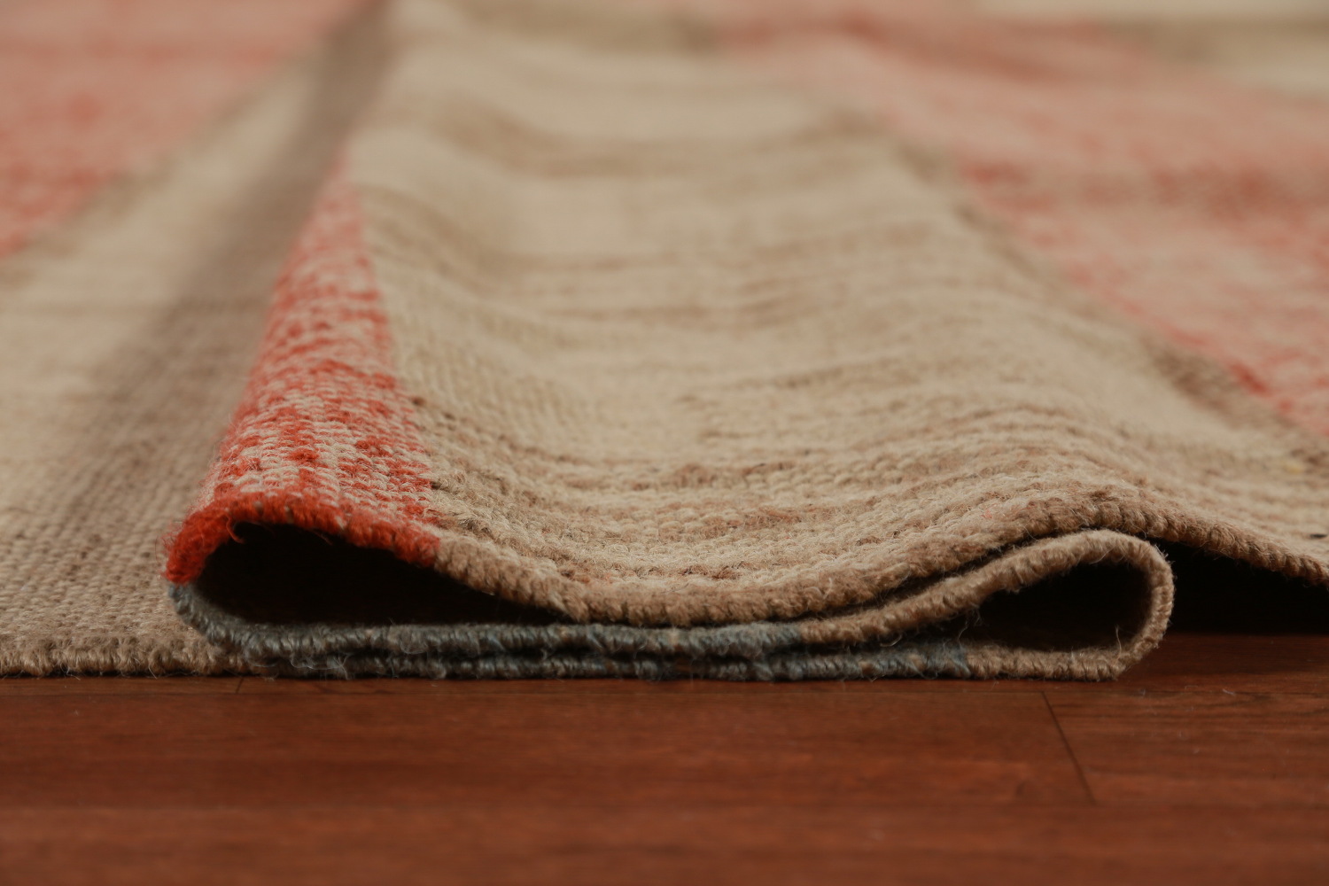Vegetable Dye Modern Jute Kilim Turkish Area Rug 10x13