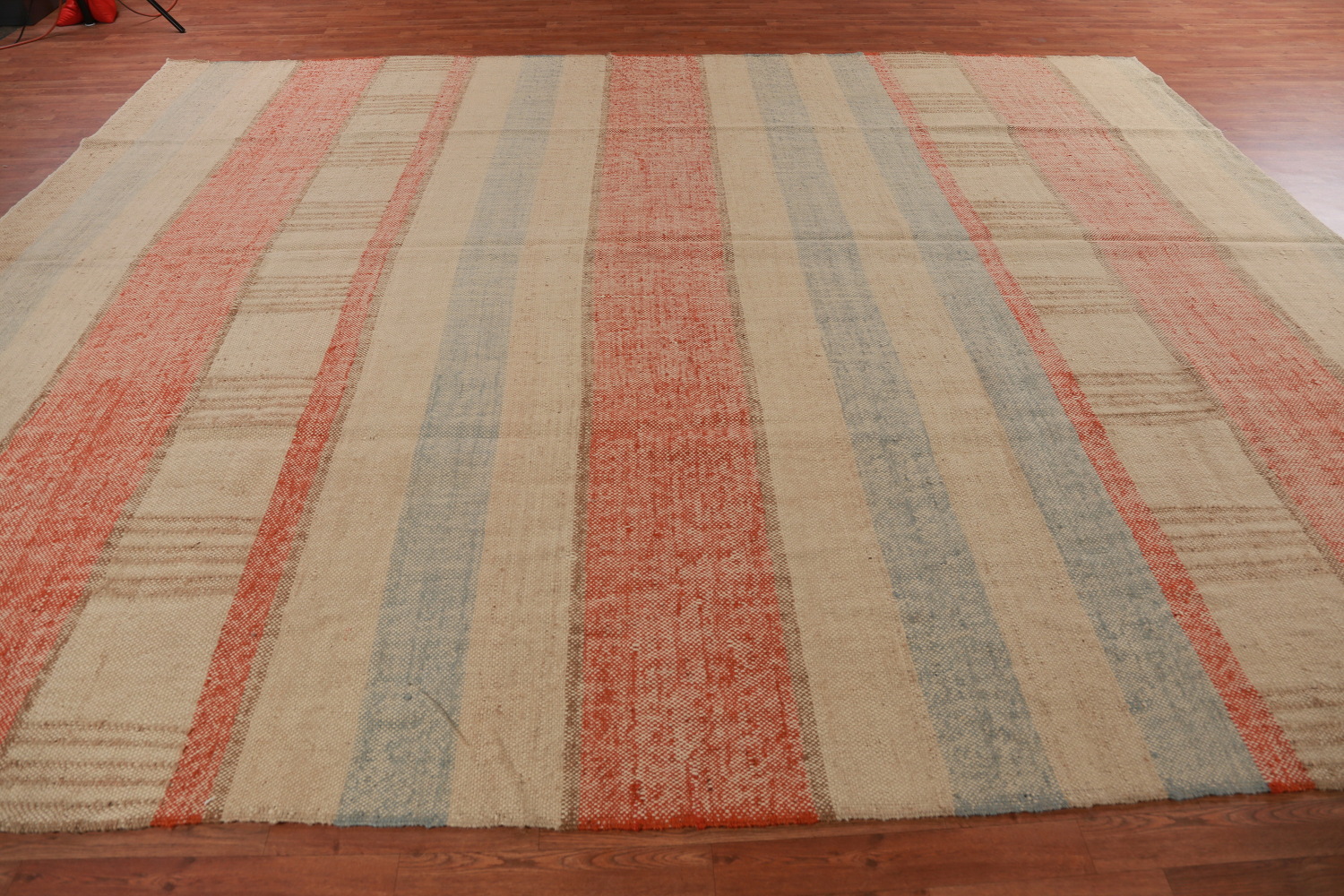 Vegetable Dye Modern Jute Kilim Turkish Area Rug 10x13