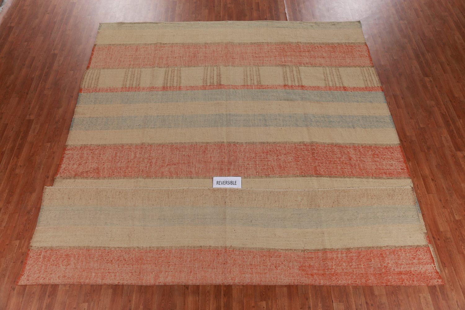 Vegetable Dye Modern Jute Kilim Turkish Area Rug 10x13
