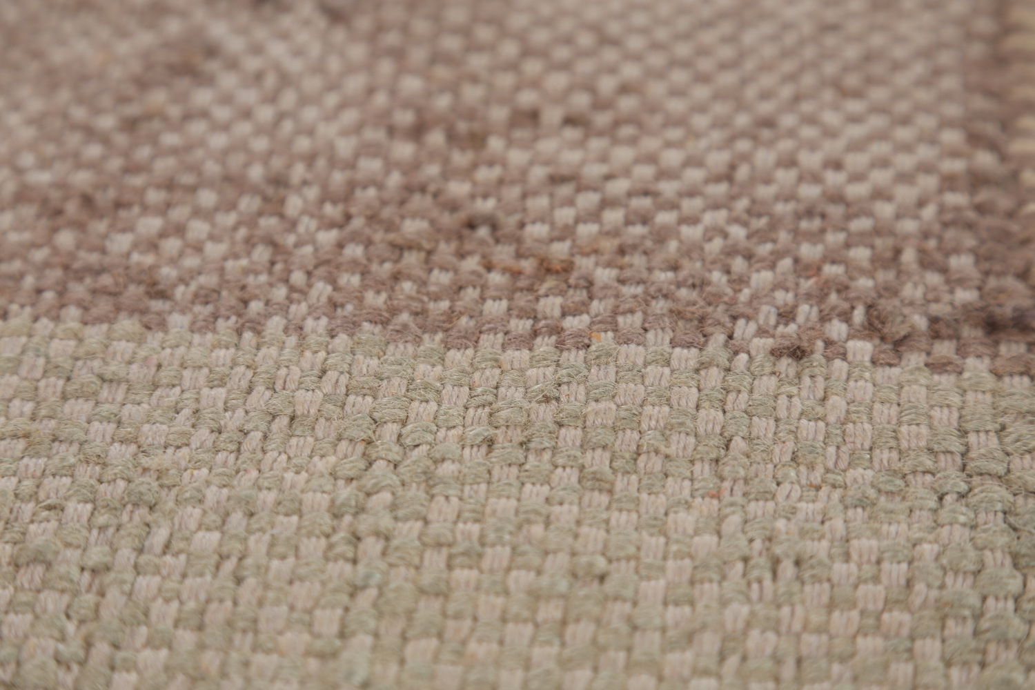 Earth Tone Modern Jute Kilim Turkish Area Rug 10x13