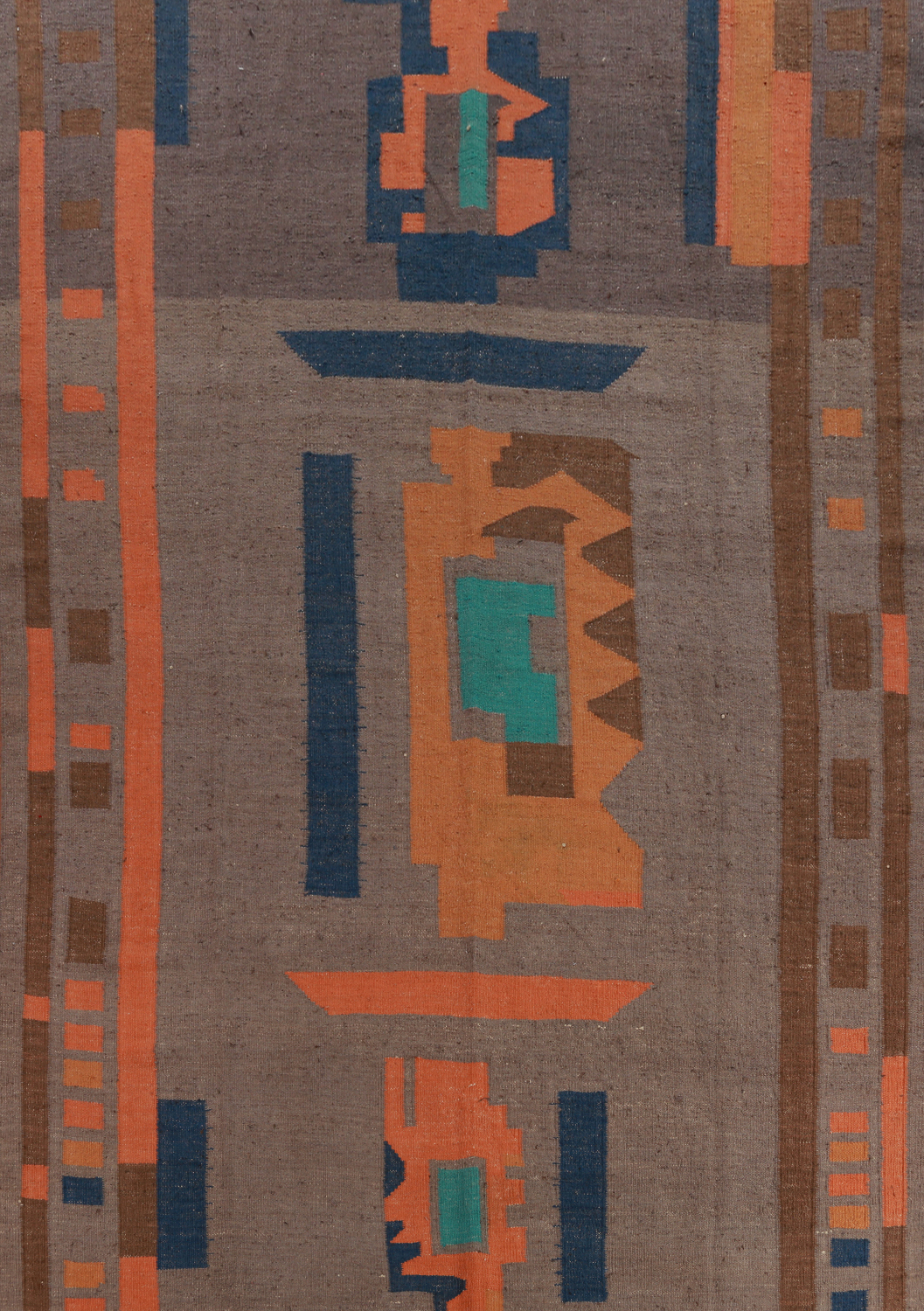 Contemporary Jute Kilim Turkish Area Rug 9x12