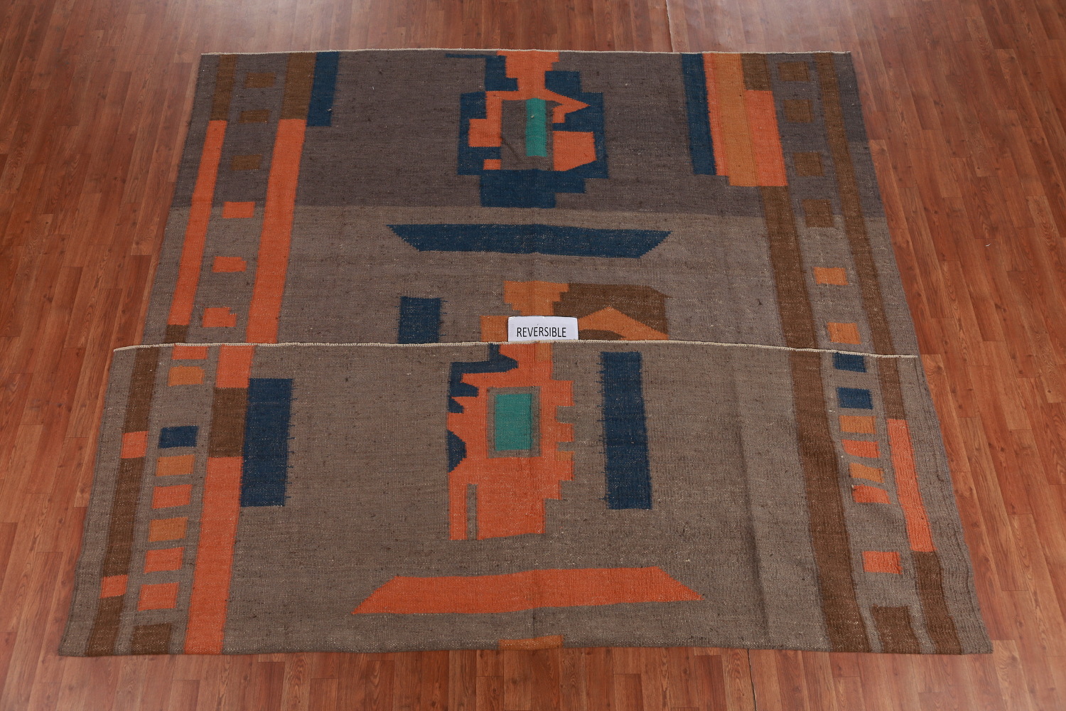 Contemporary Jute Kilim Turkish Area Rug 9x12