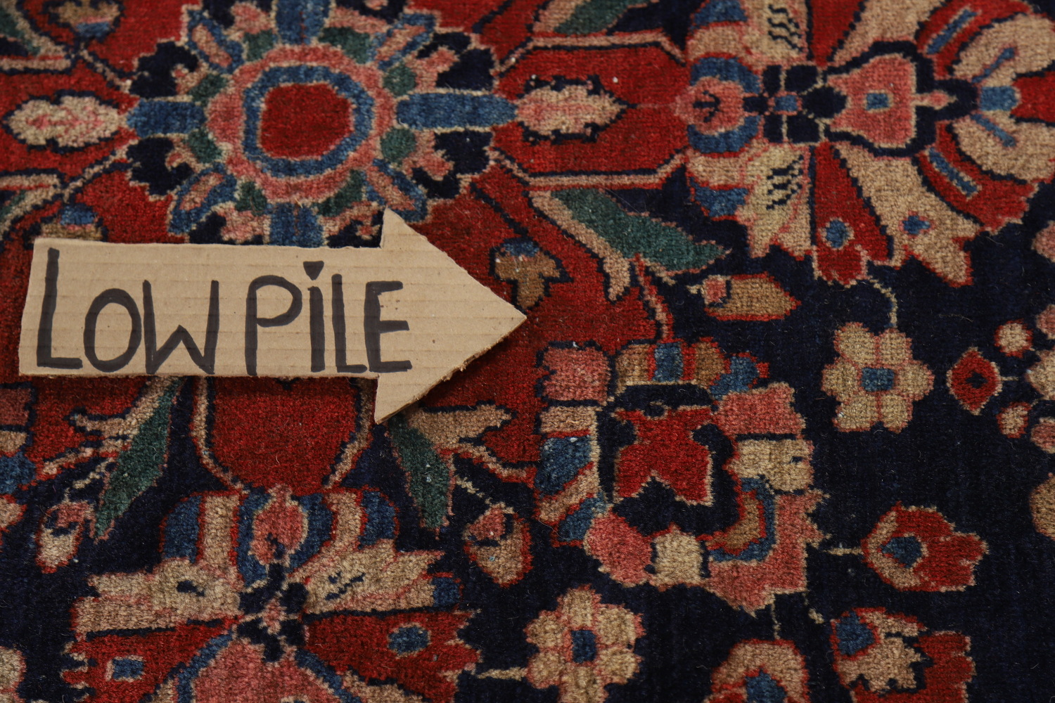 Antique Vegetable Dye Sarouk Mohajeran Persian Large Rug 11x19