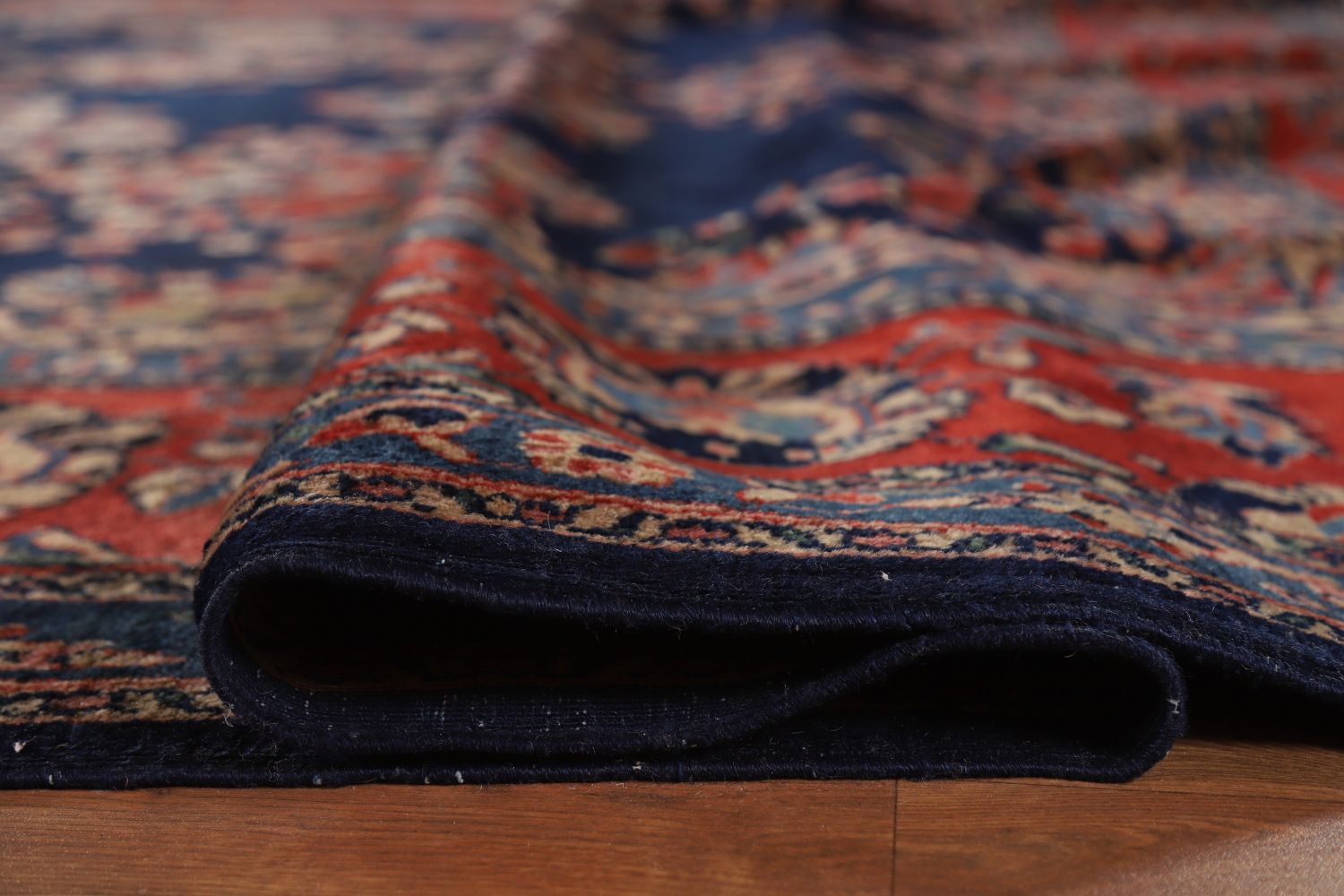 Antique Vegetable Dye Sarouk Mohajeran Persian Large Rug 11x19