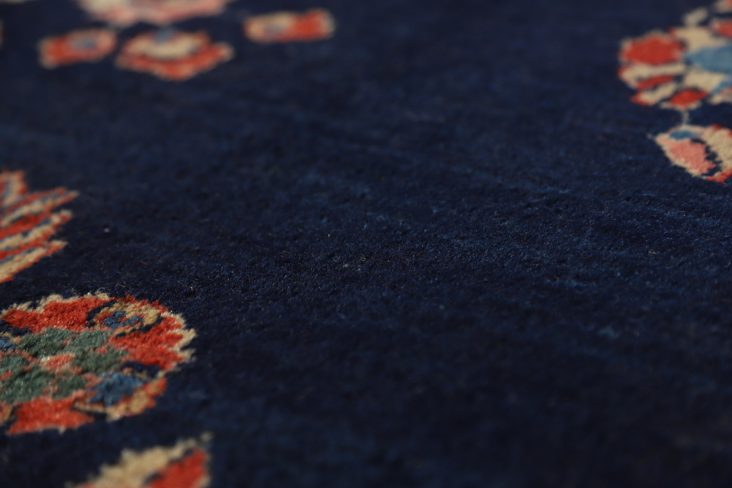 Antique Vegetable Dye Sarouk Mohajeran Persian Large Rug 11x19