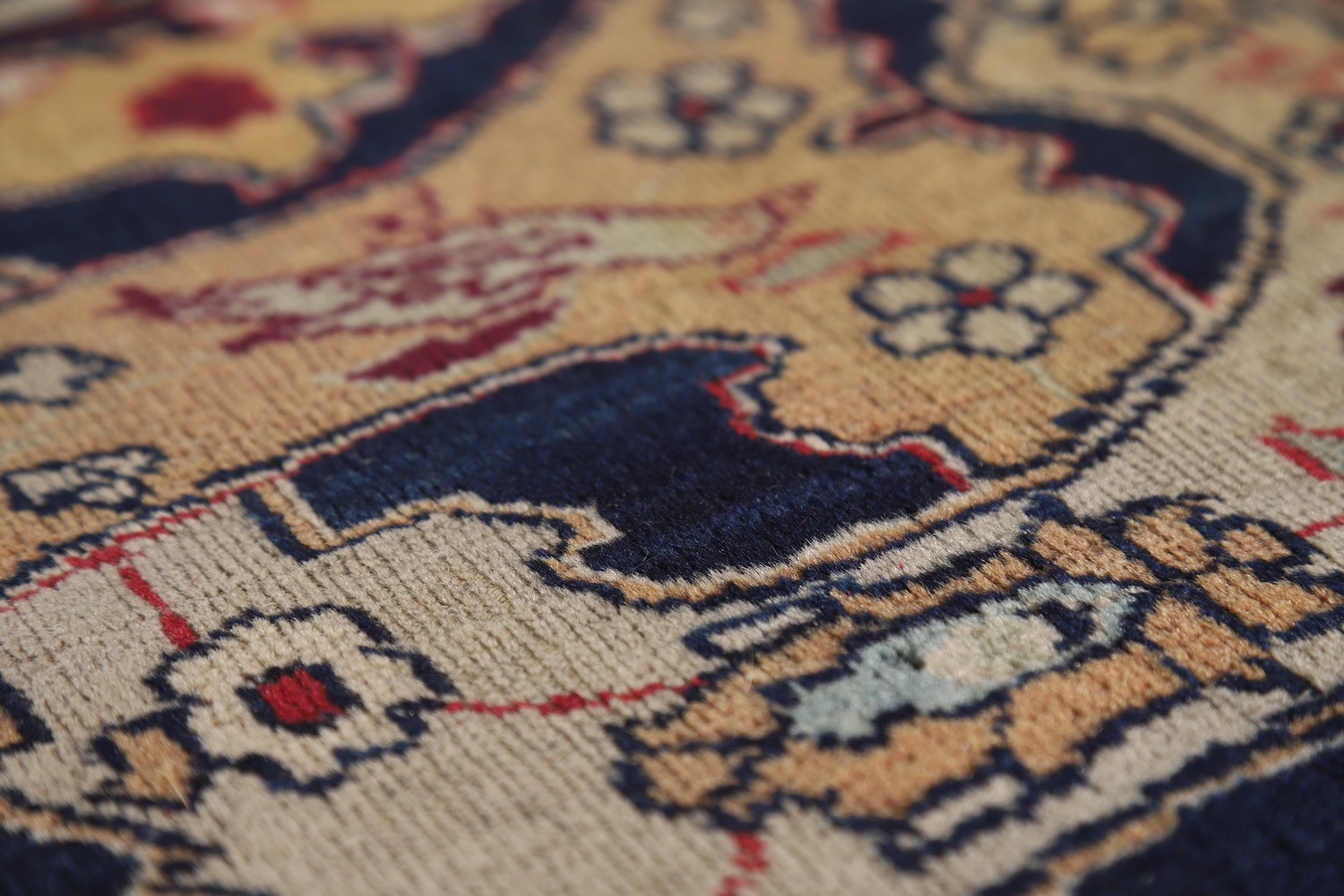 Pre-1900 Vegetable Dye Tabriz Persian Large Rug 10x14