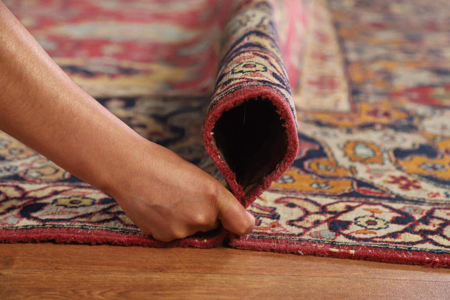 Pre-1900 Vegetable Dye Tabriz Persian Large Rug 10x14