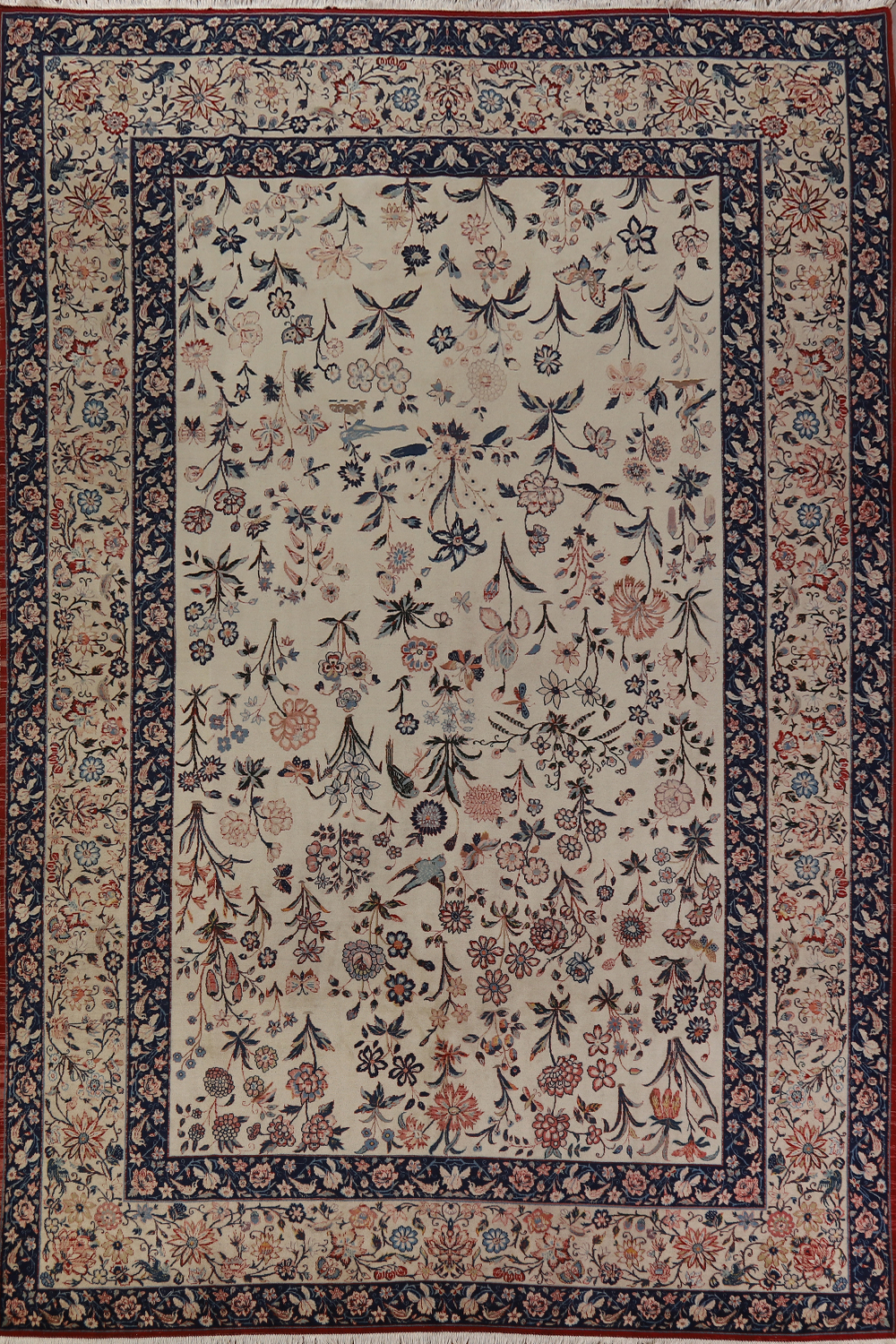 Pre-1900 Vegetable Dye Isfahan Persian Area Rug 8x12