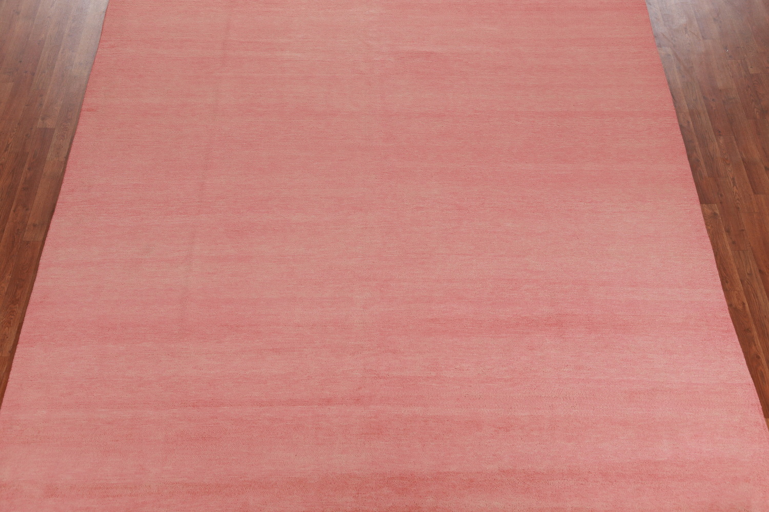 Coral Pink Modern Vegetable Dye Gabbeh Persian Area Rug 9x12