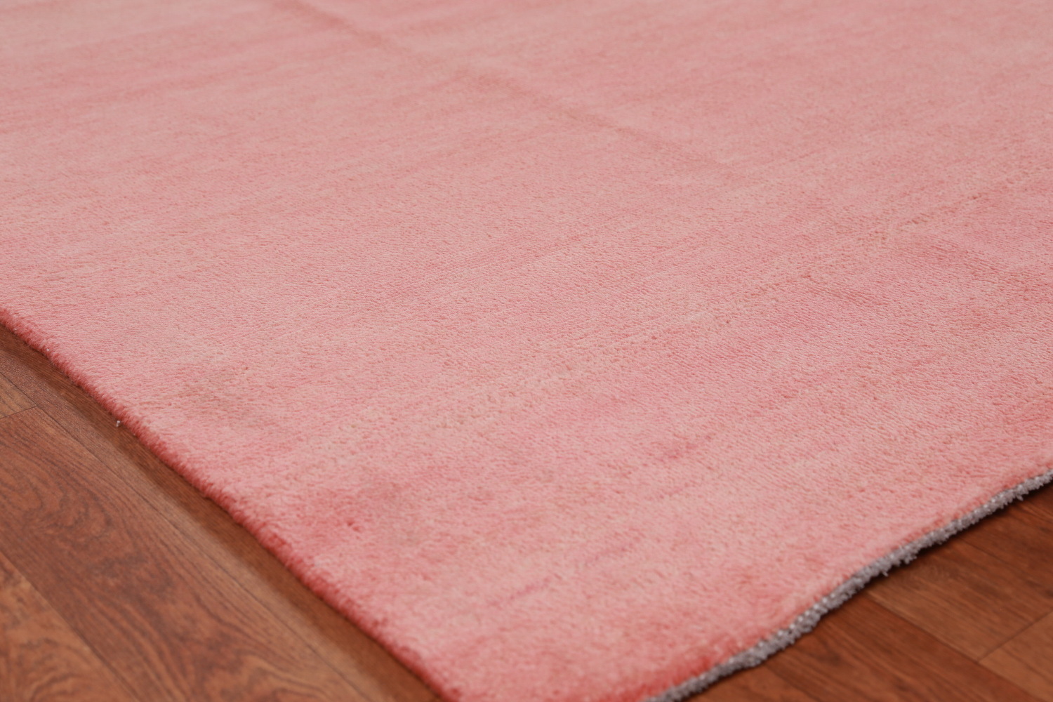 Coral Pink Modern Vegetable Dye Gabbeh Persian Area Rug 9x12