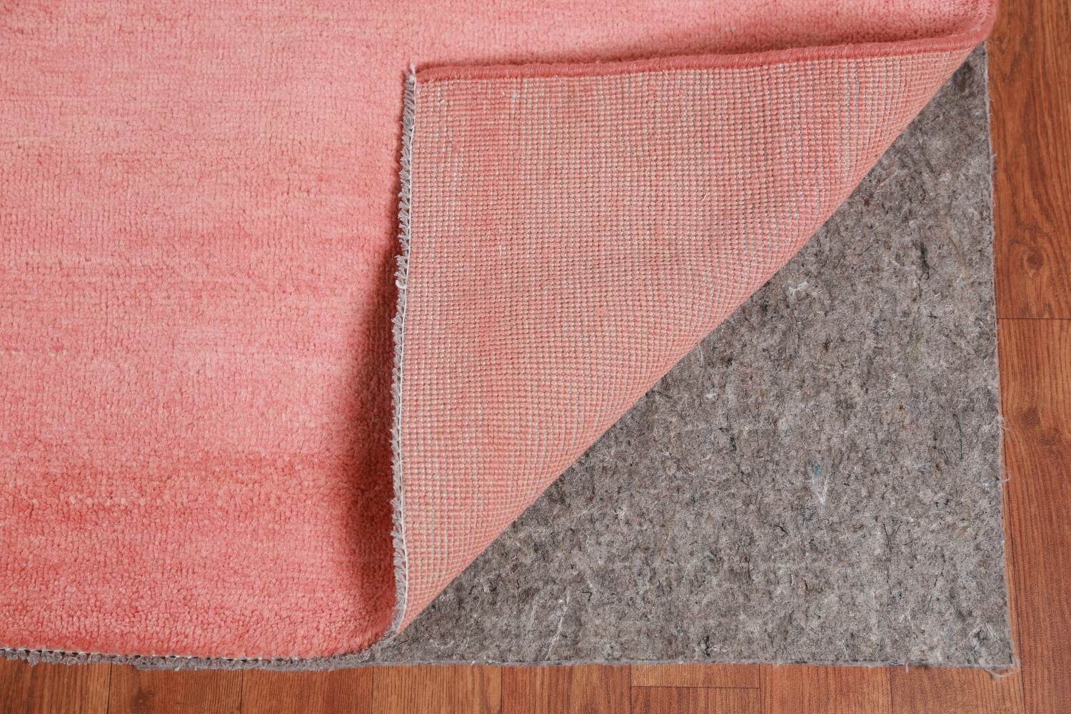Coral Pink Modern Vegetable Dye Gabbeh Persian Area Rug 9x12