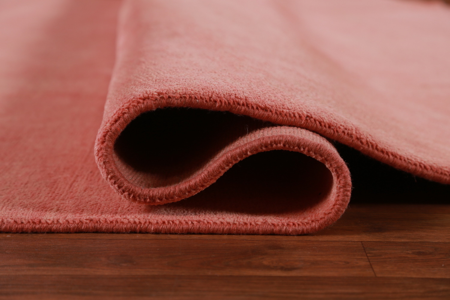 Coral Pink Modern Vegetable Dye Gabbeh Persian Area Rug 9x12