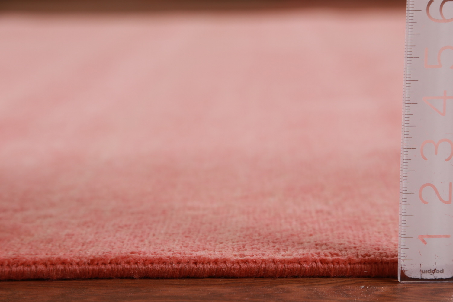 Coral Pink Modern Vegetable Dye Gabbeh Persian Area Rug 9x12