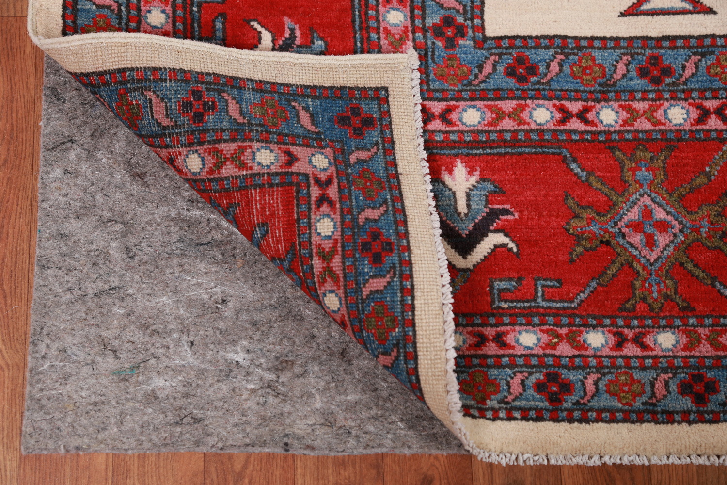 Vegetable Dye Wool Kazak Oriental Area Rug 9x12