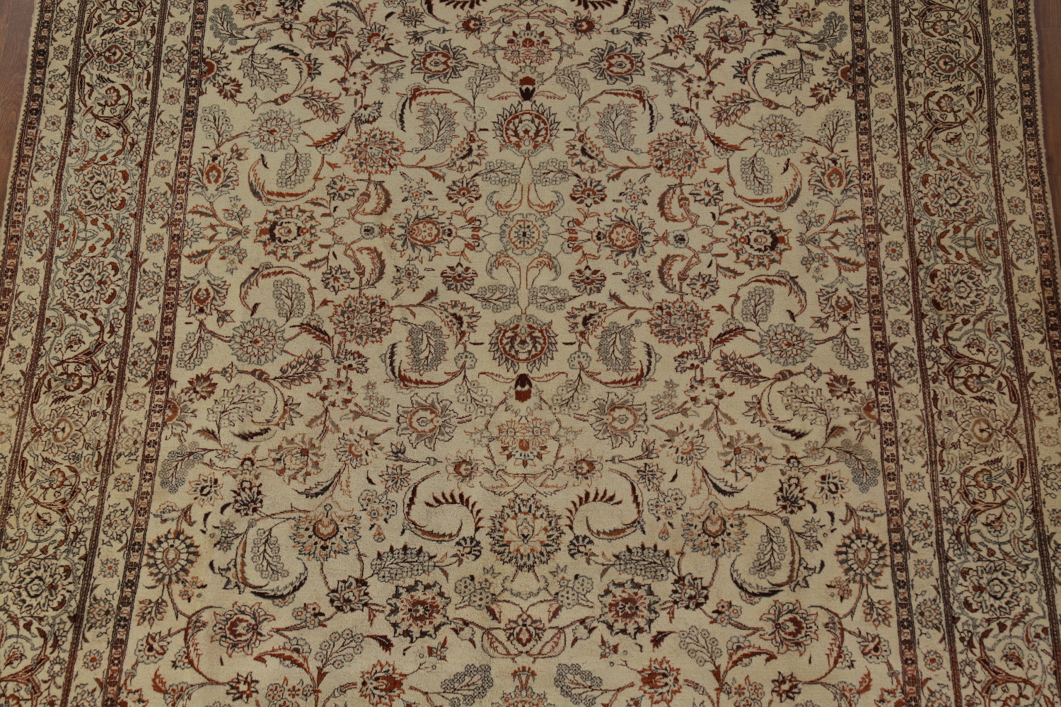 Vintage Floral Tabriz Persian Area Rug 7x11