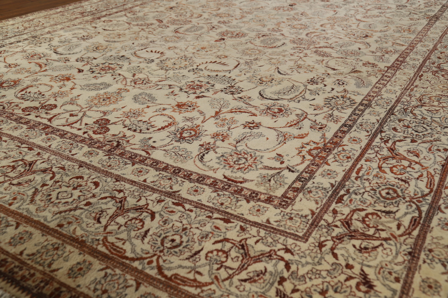 Vintage Floral Tabriz Persian Area Rug 7x11