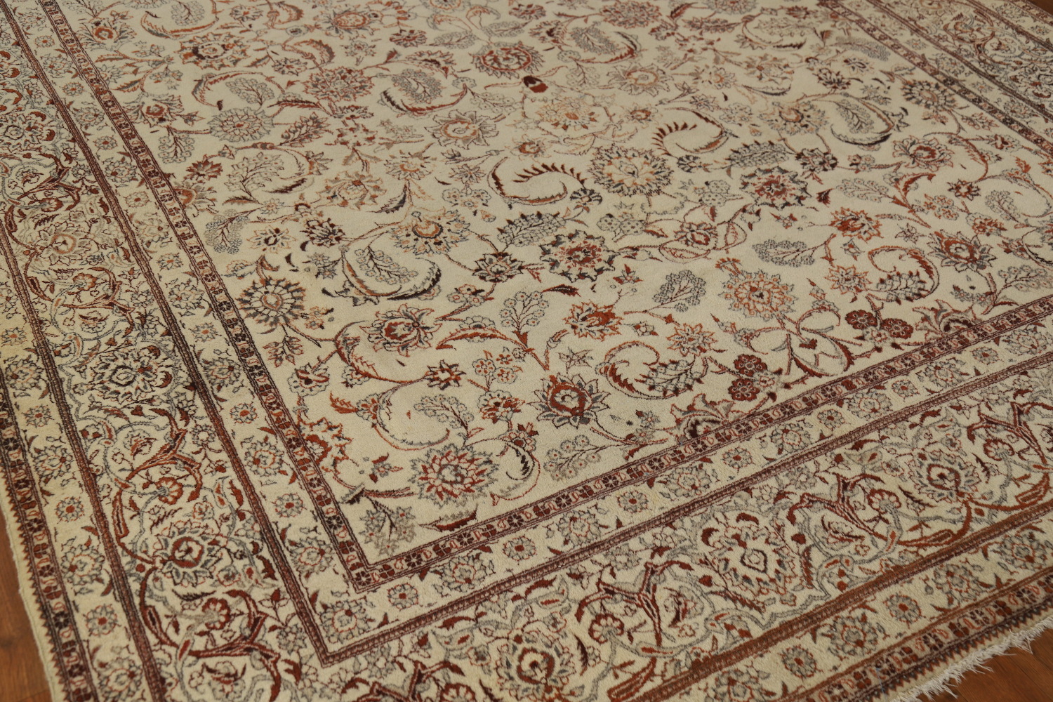 Vintage Floral Tabriz Persian Area Rug 7x11