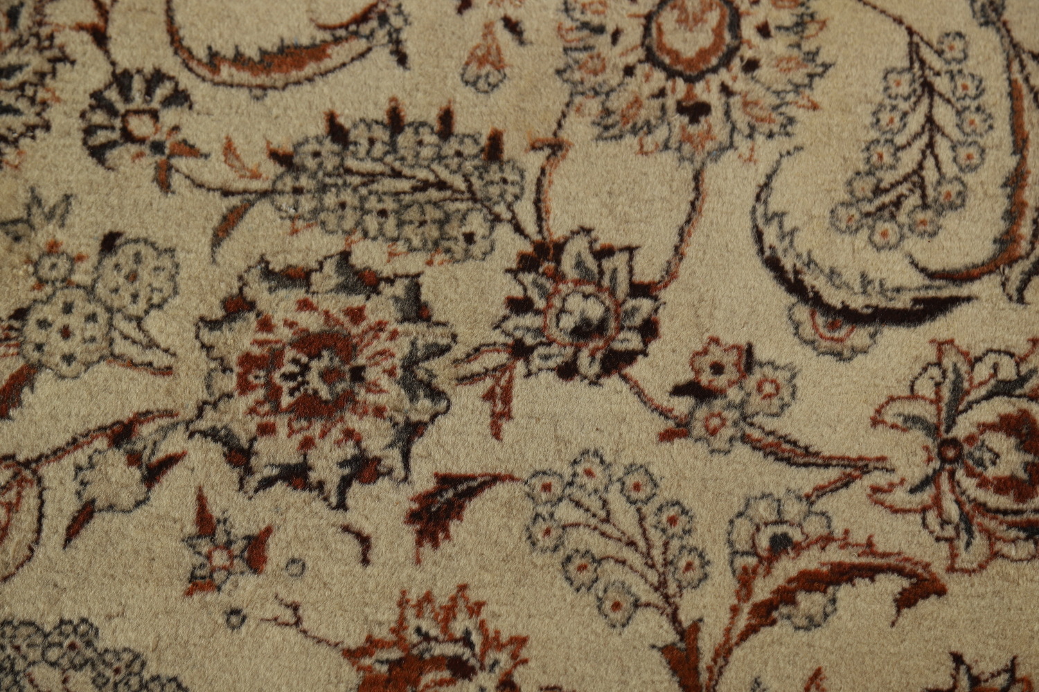 Vintage Floral Tabriz Persian Area Rug 7x11