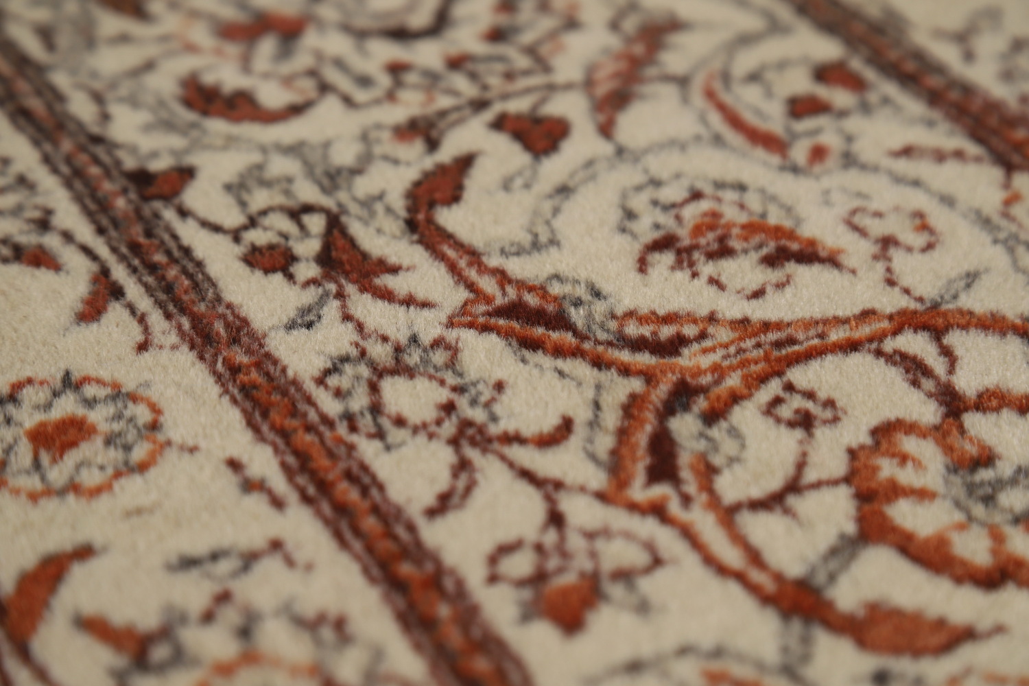 Vintage Floral Tabriz Persian Area Rug 7x11