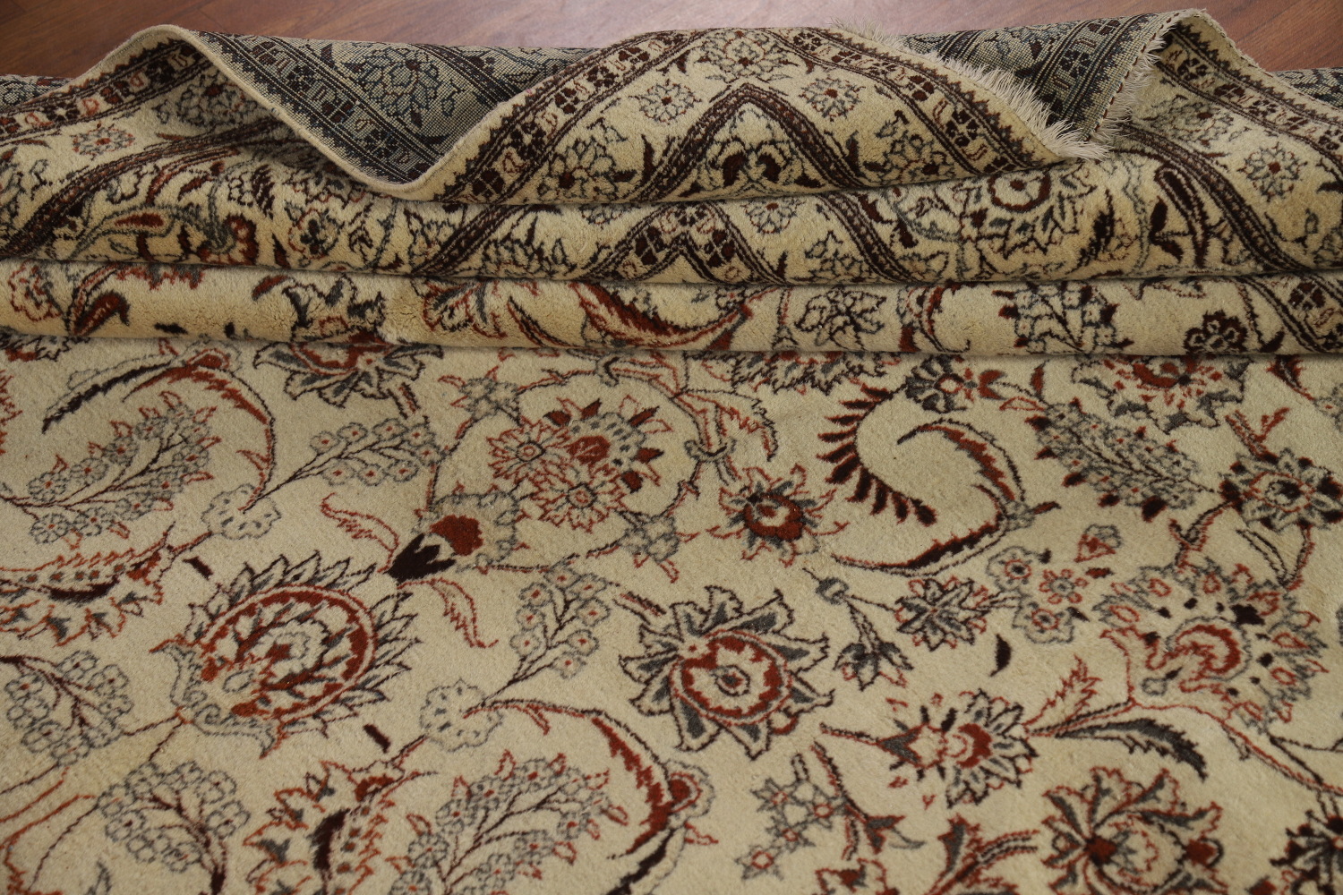 Vintage Floral Tabriz Persian Area Rug 7x11