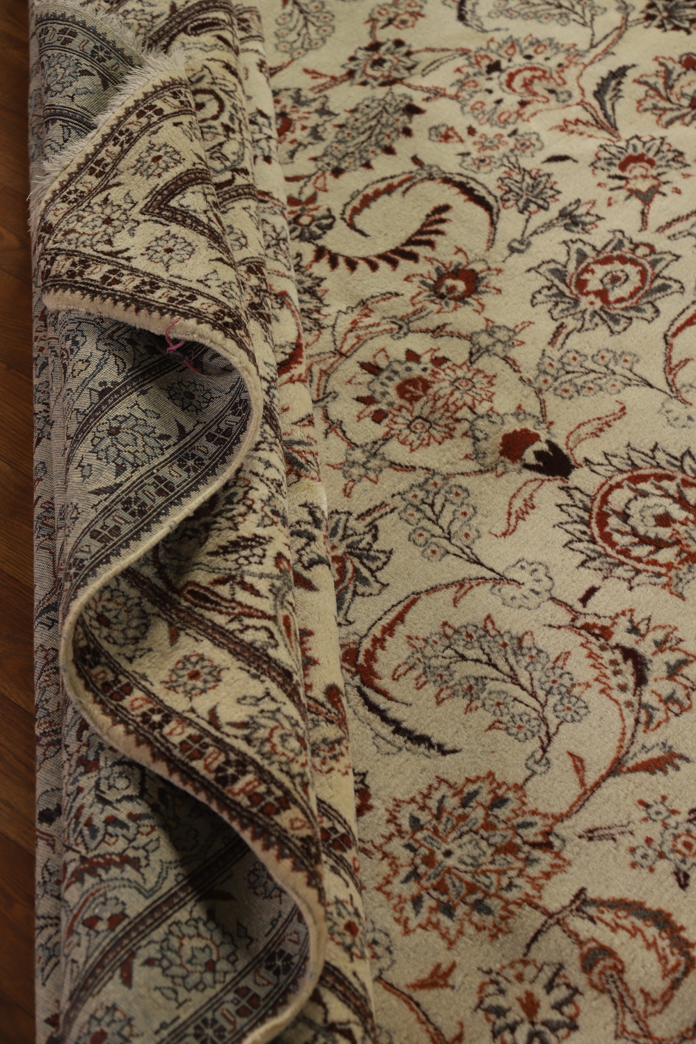 Vintage Floral Tabriz Persian Area Rug 7x11