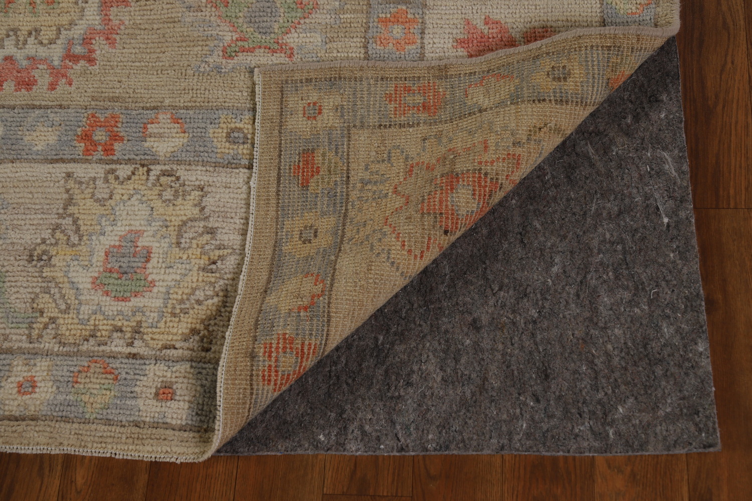 Vegetable Dye Floral Oushak Oriental Area Rug 6x9