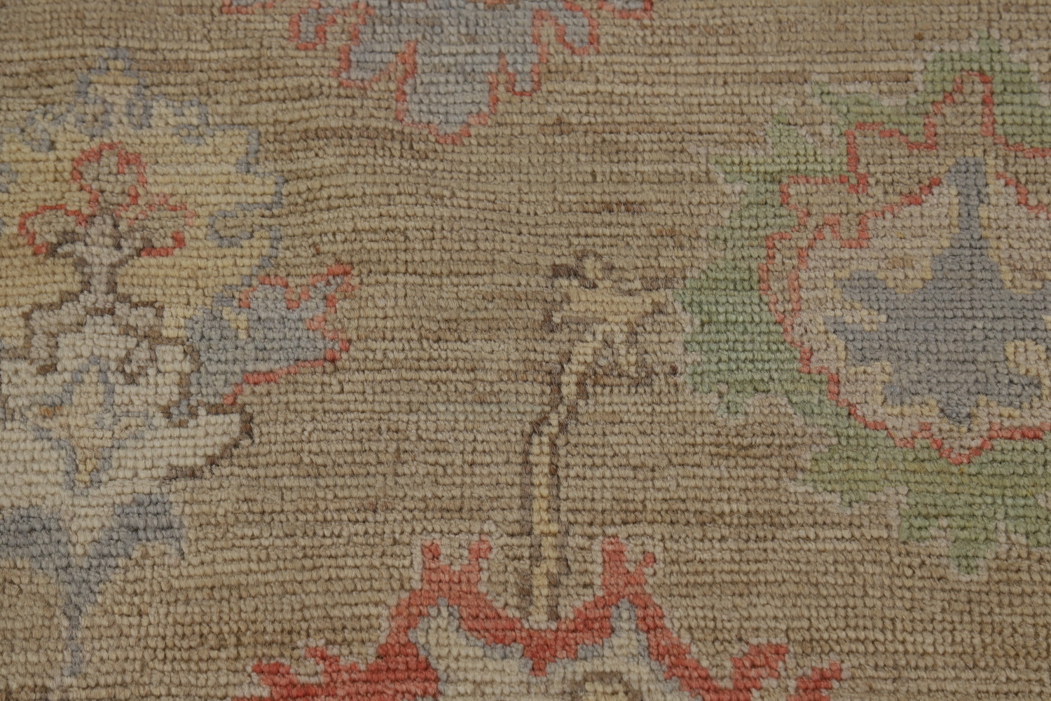 Vegetable Dye Floral Oushak Oriental Area Rug 6x9