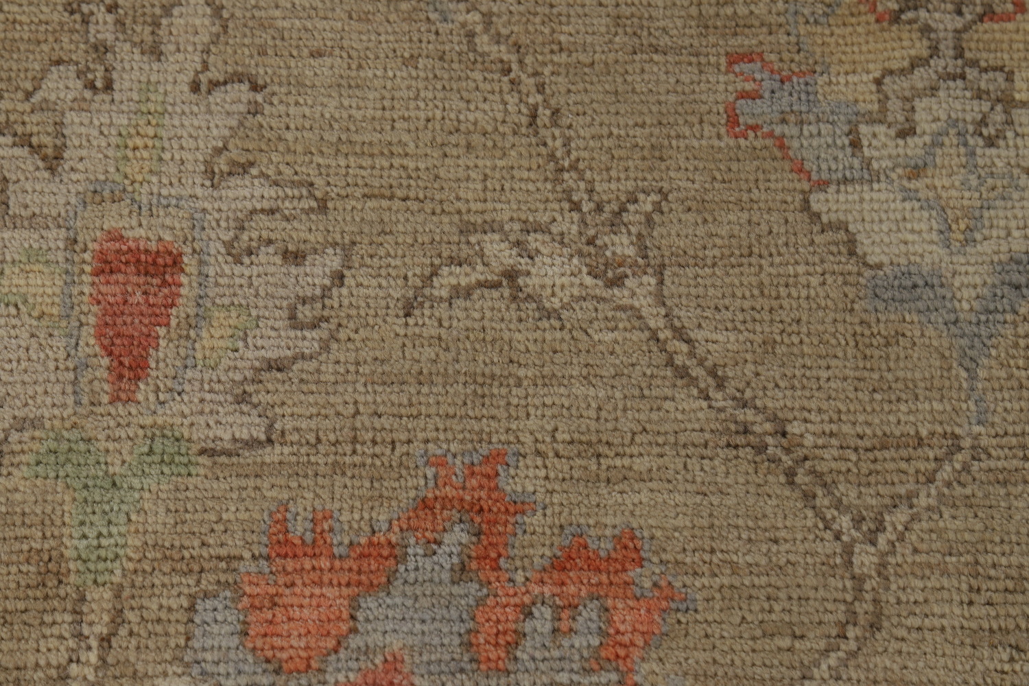 Vegetable Dye Floral Oushak Oriental Area Rug 6x9