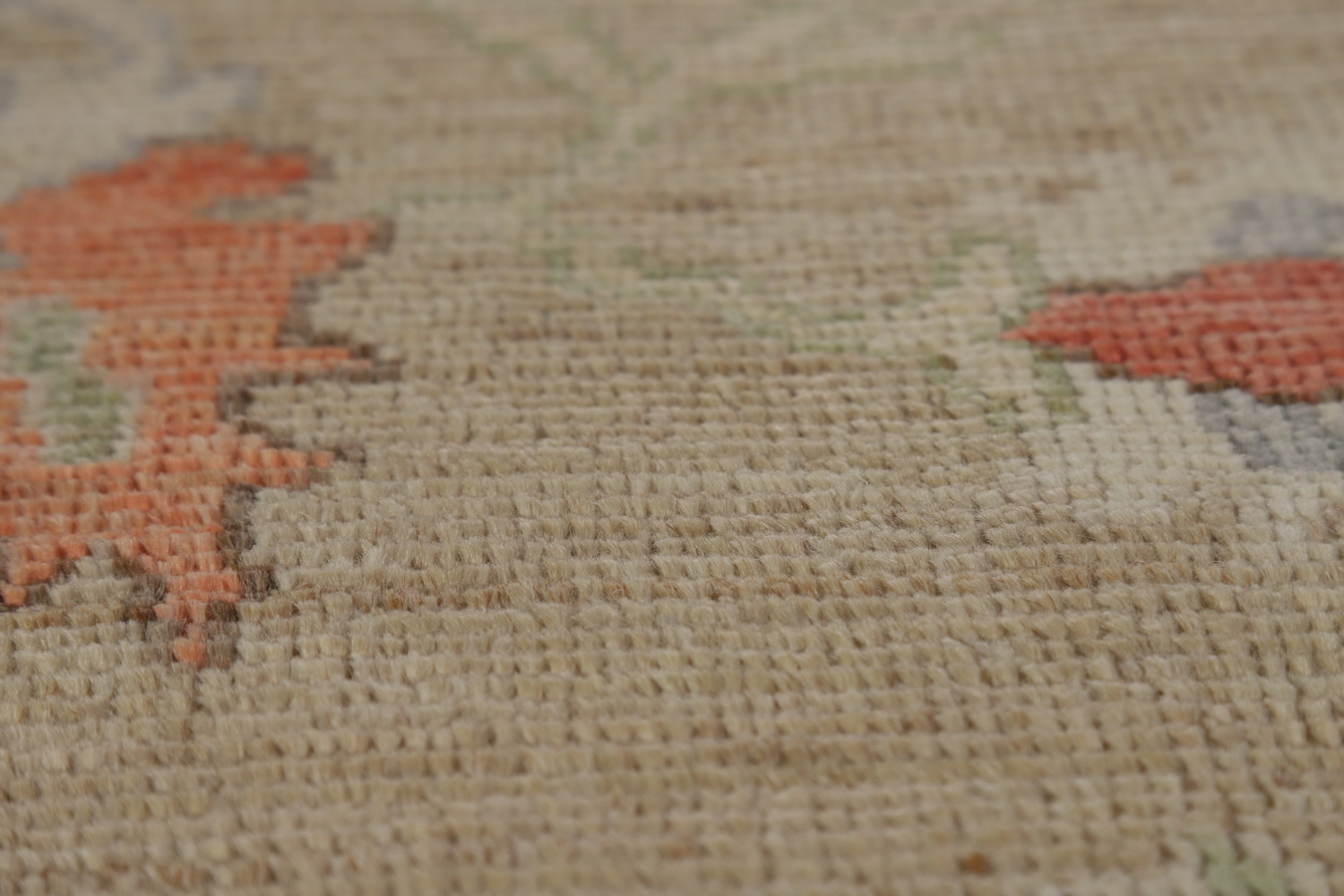 Vegetable Dye Floral Oushak Oriental Area Rug 6x9