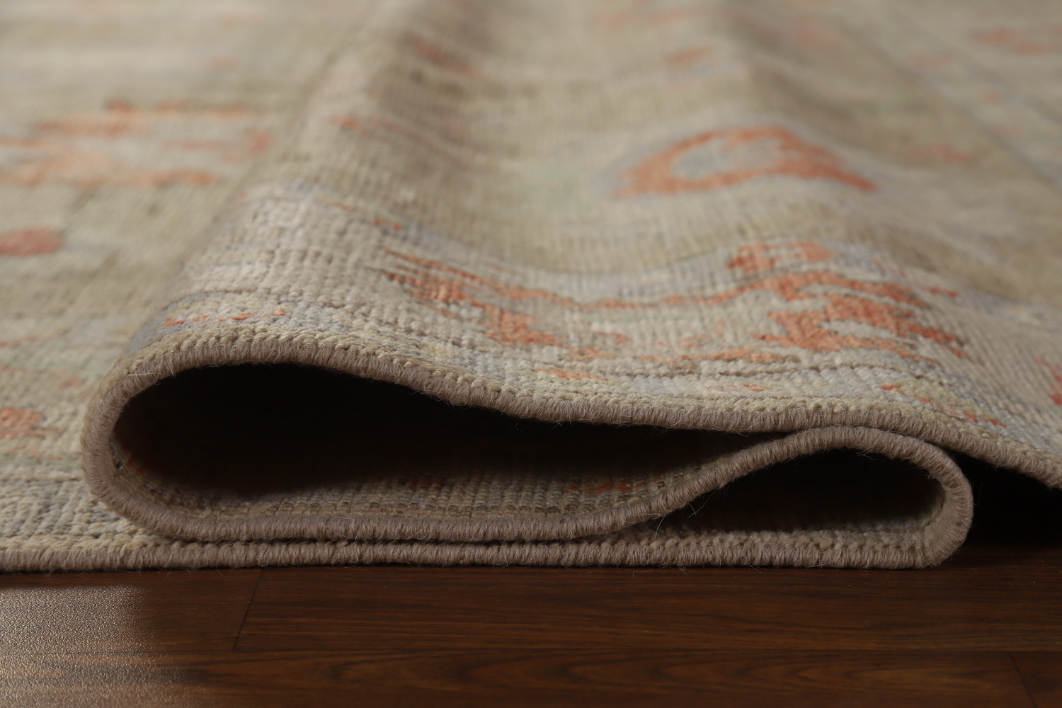 Vegetable Dye Floral Oushak Oriental Area Rug 6x9