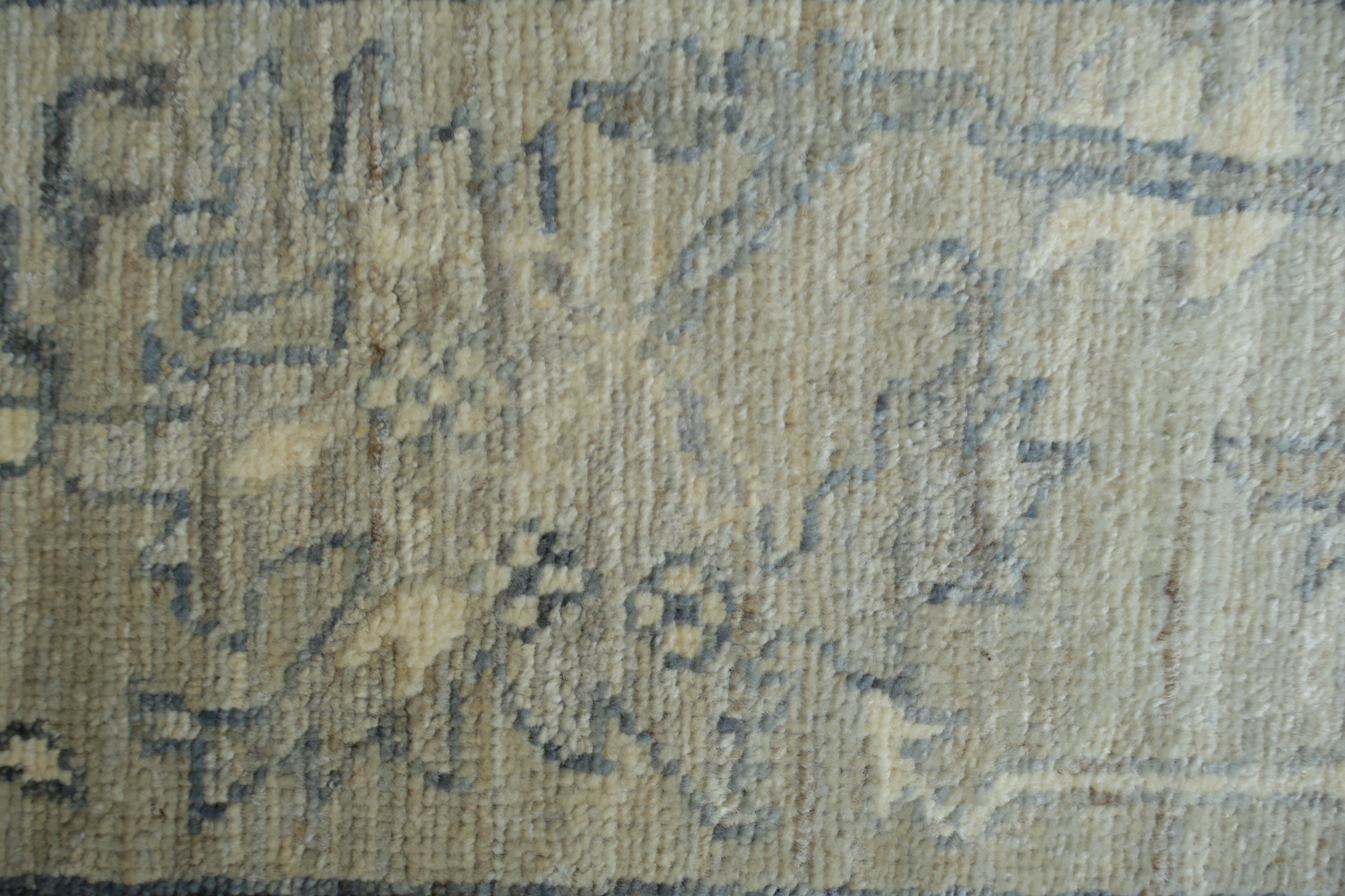 Vegetable Dye Gray Oushak Turkish Area Rug 9x12