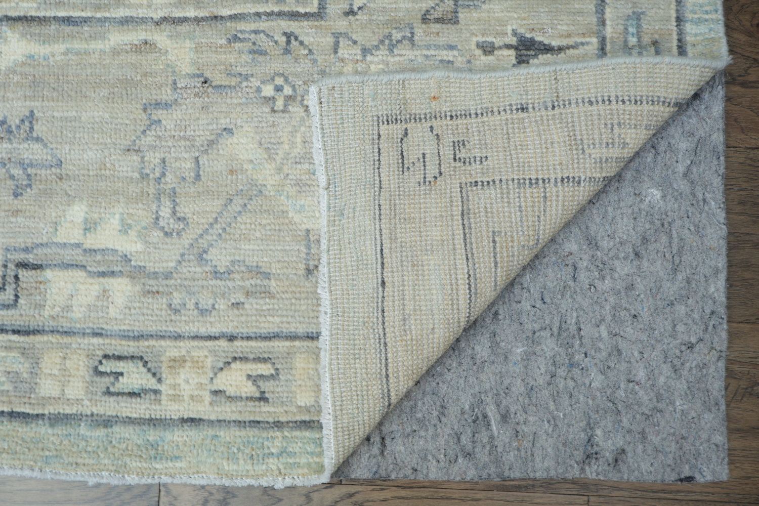 Vegetable Dye Gray Oushak Turkish Area Rug 9x12