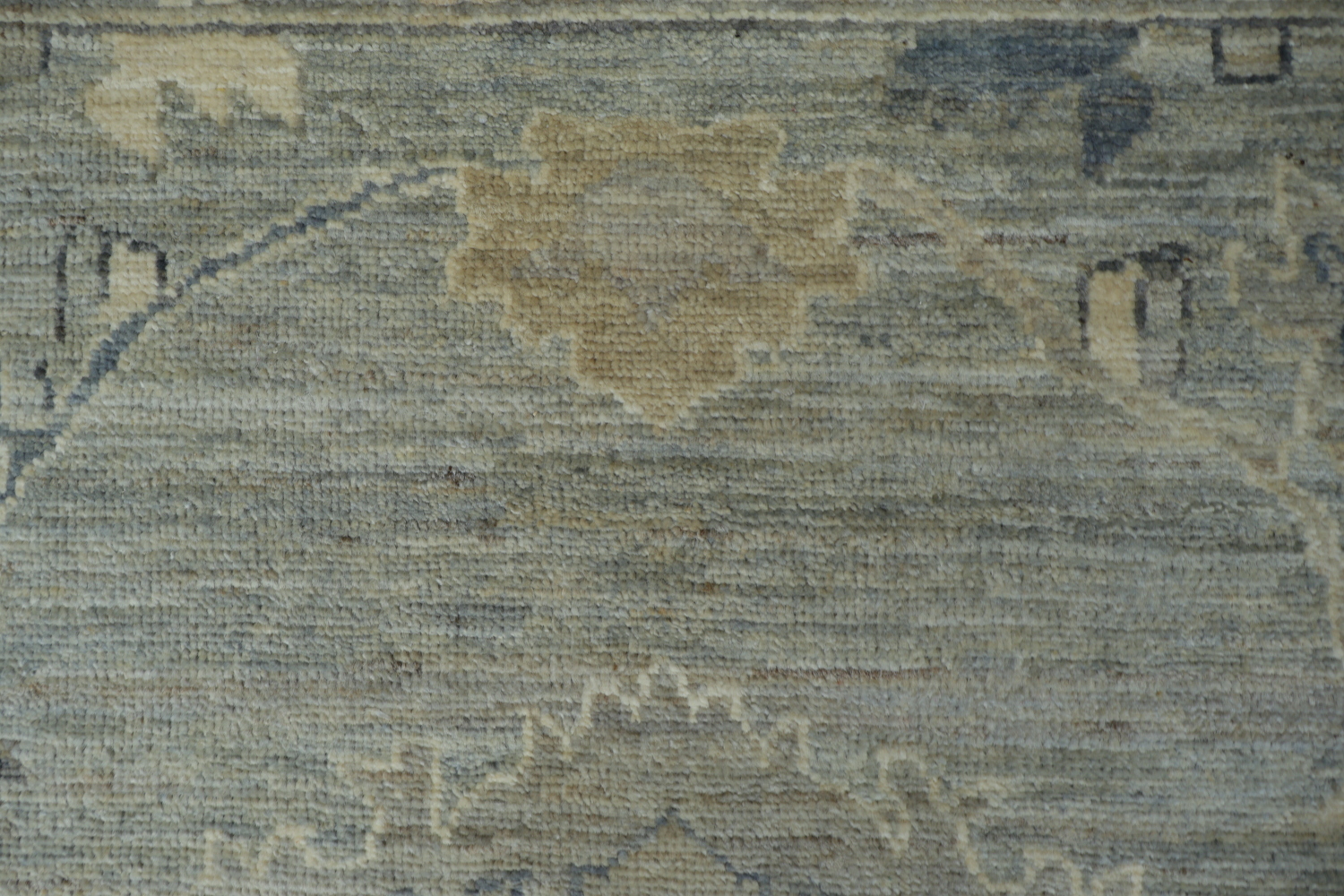 Vegetable Dye Gray Oushak Turkish Area Rug 9x12