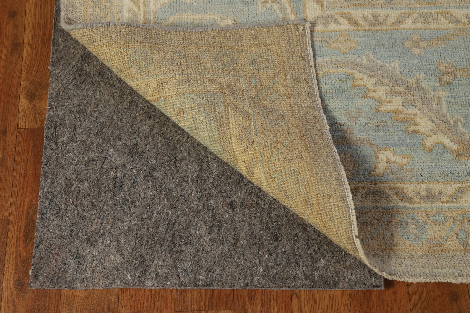 Vegetable Dye Gray Oushak Turkish Area Rug 9x12