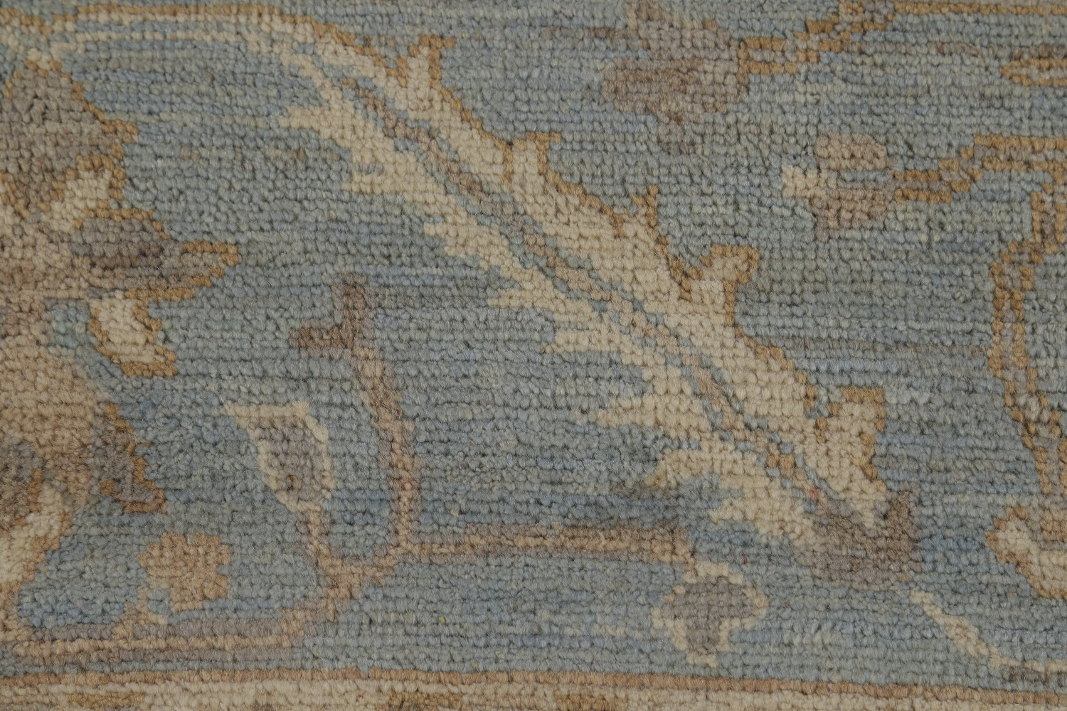 Vegetable Dye Gray Oushak Turkish Area Rug 9x12