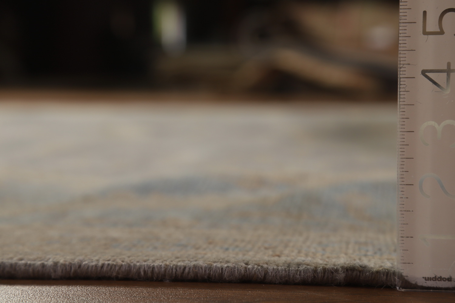 Vegetable Dye Gray Oushak Turkish Area Rug 9x12