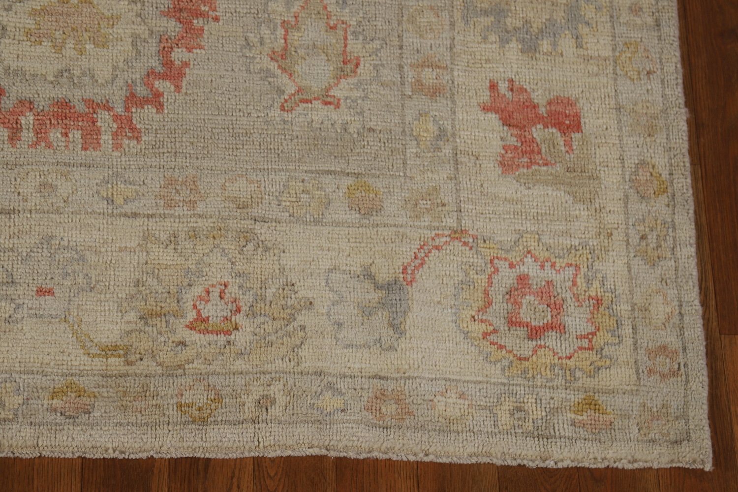 Handmade Floral Oushak Vegetable Dye Area Rug 6x9