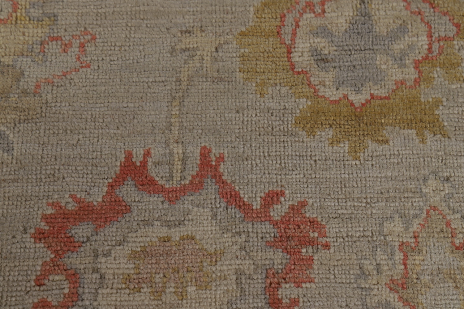 Handmade Floral Oushak Vegetable Dye Area Rug 6x9