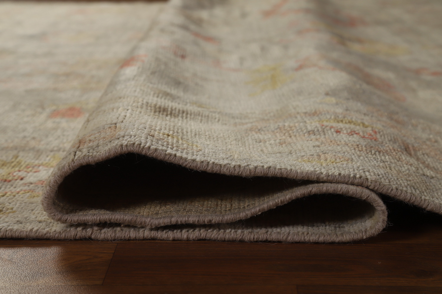 Handmade Floral Oushak Vegetable Dye Area Rug 6x9