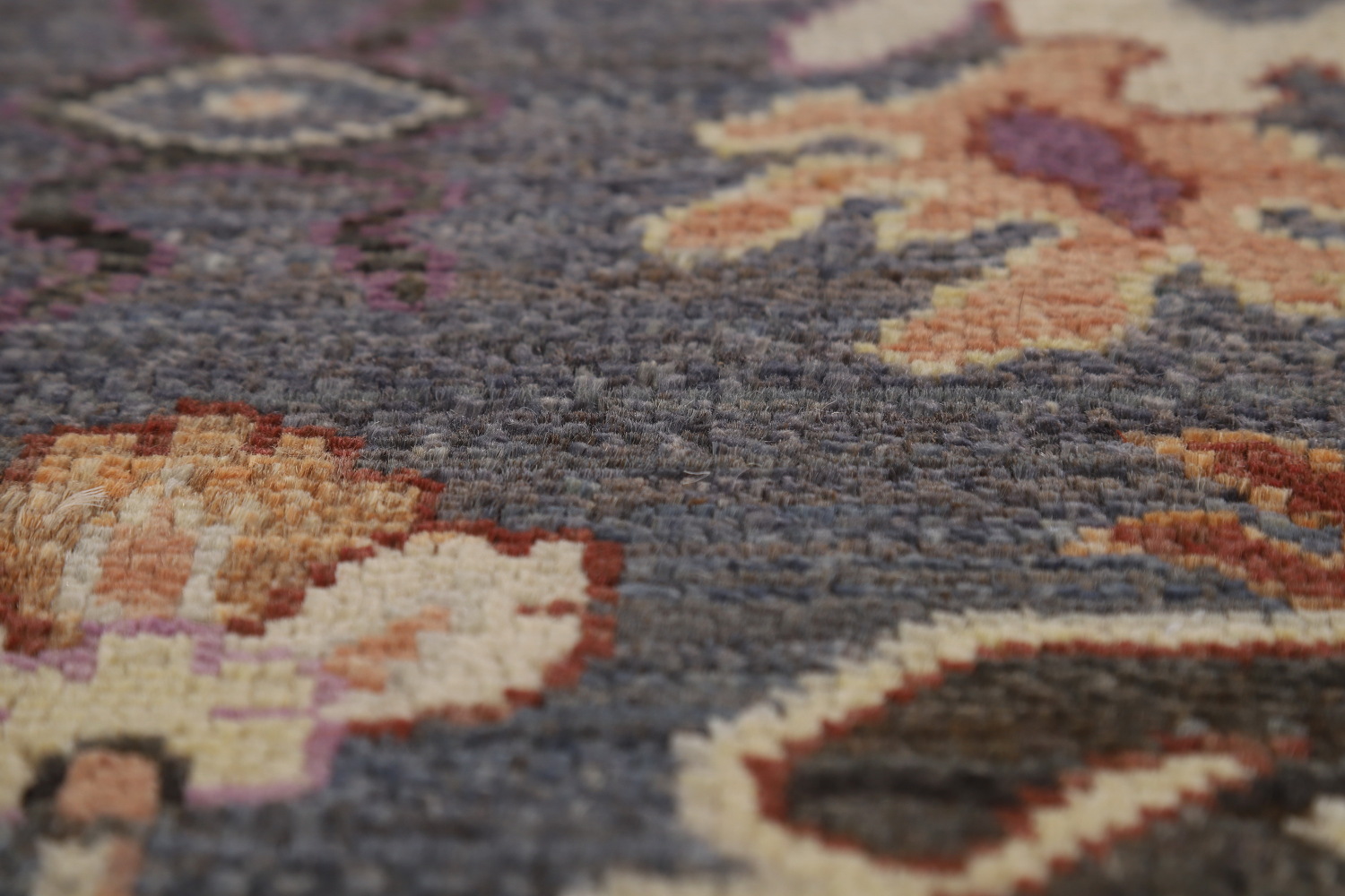 Vegetable Dye Round Floral Oushak Oriental Large Rug 12x12