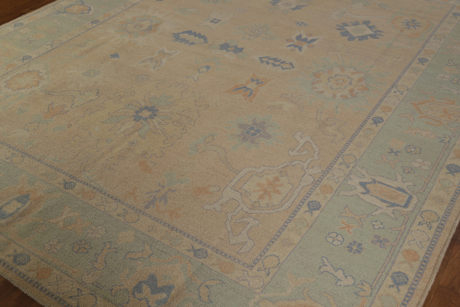 Vegetable Dye Oushak Turkish Area Rug 8x10