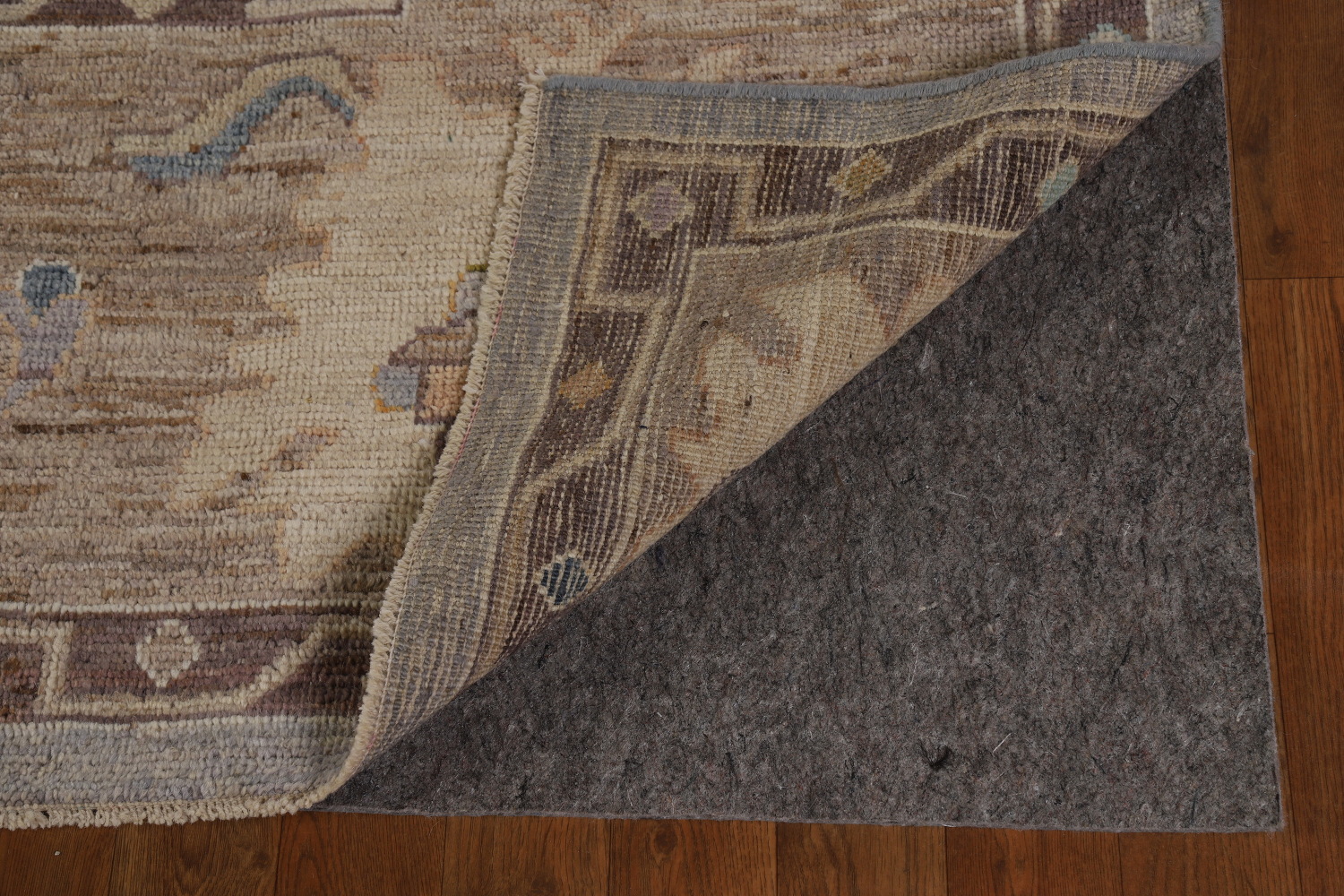 Vegetable Dye Gray Oushak Turkish Area Rug 8x10