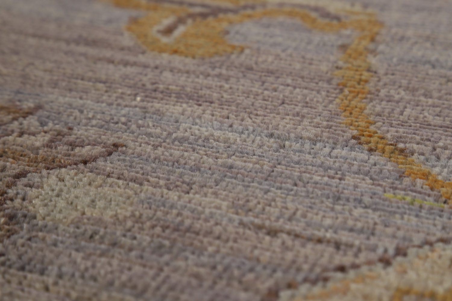 Vegetable Dye Gray Oushak Turkish Area Rug 8x10