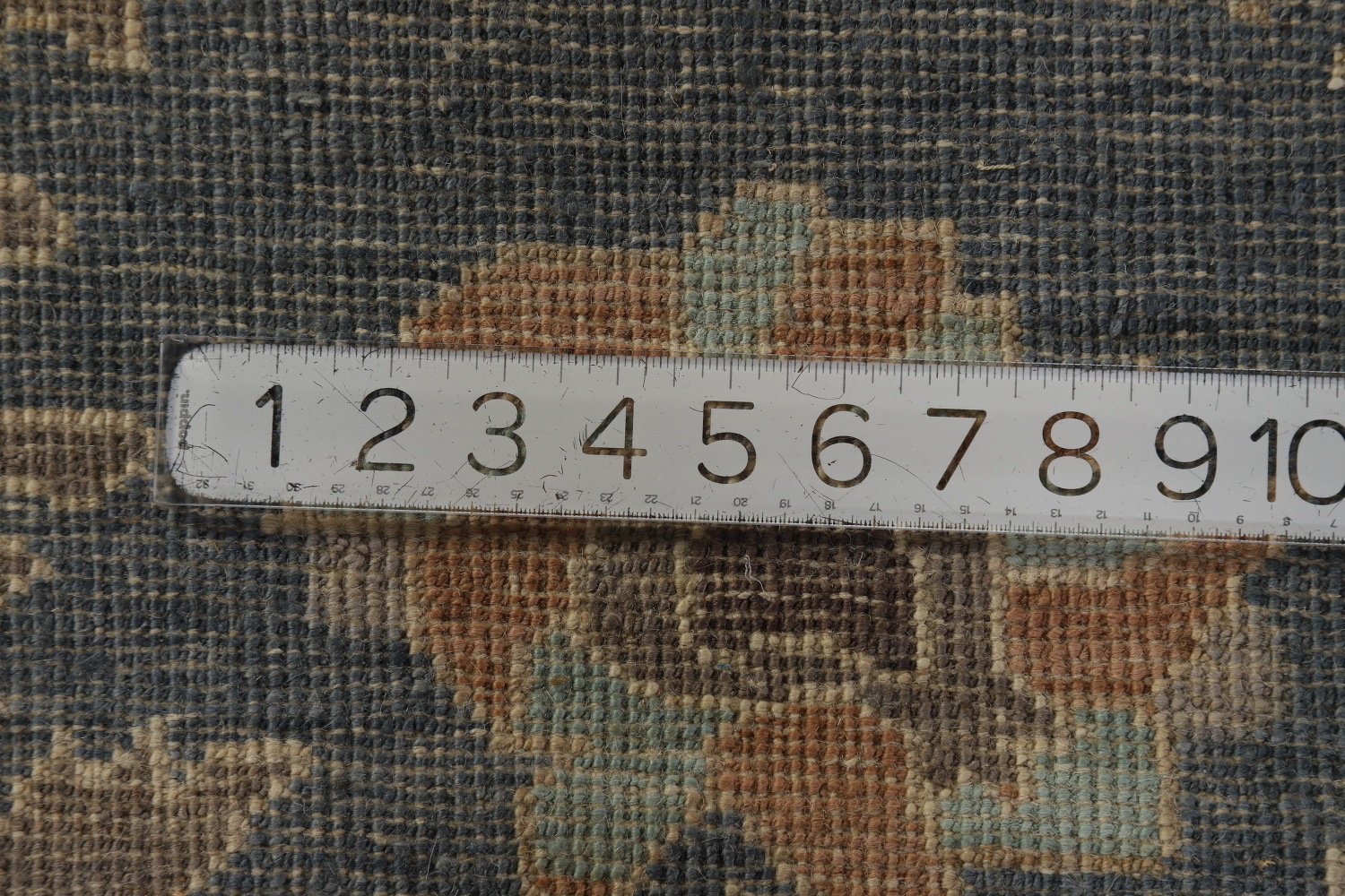 Vegetable Dye Gray Oushak Turkish Area Rug 8x10